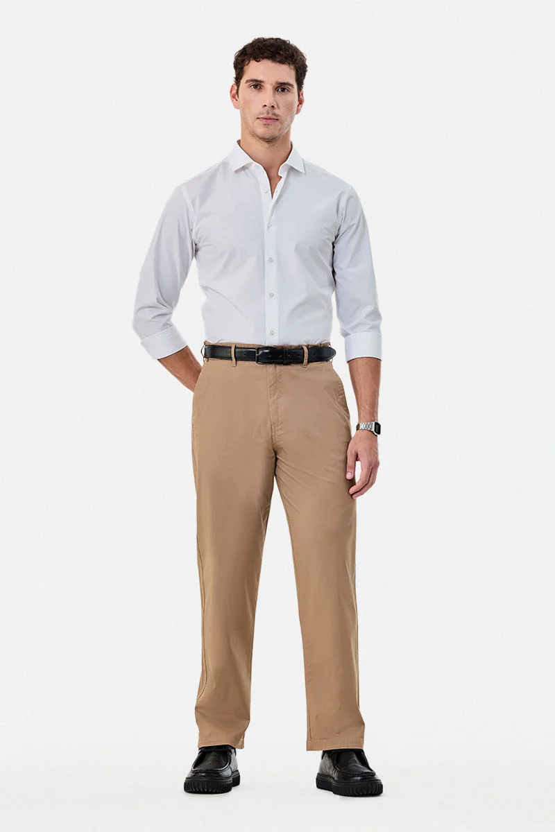 سنيتش Straight Fit Stretch Trousers